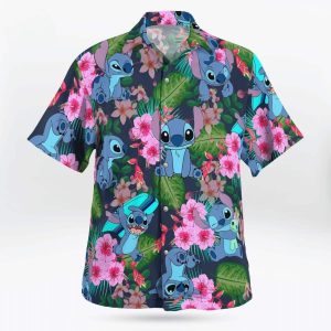 Cool Disney Stitch Hawaiian Shirt Summer Gift For Beach Lovers