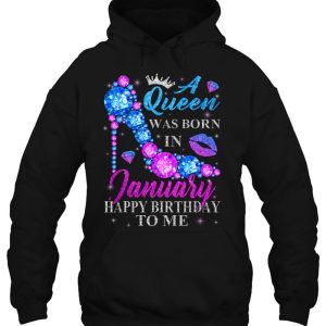 Cute High Heel Bday Girl Women A Queen Was Born In January 3