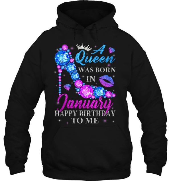 Cute High Heel Bday Girl Women A Queen Was Born In January