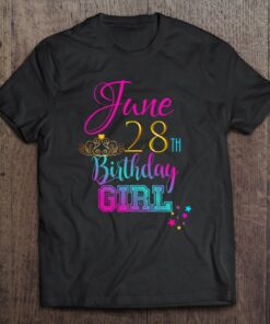 Cute June 28 Birthday Girl Shirt Party Outfit Women Girls 1
