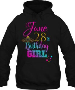 Cute June 28 Birthday Girl Shirt Party Outfit Women Girls 3