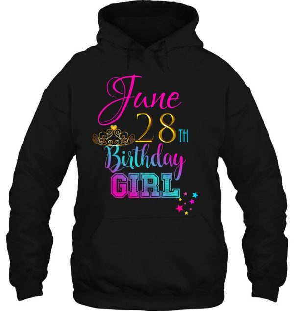 Cute June 28 Birthday Girl Shirt Party Outfit Women & Girls