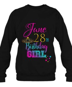 Cute June 28 Birthday Girl Shirt Party Outfit Women Girls 4