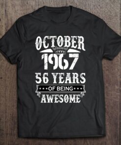 Cute October 1967 56 Years Of Being Awesome Birthday Costume 1