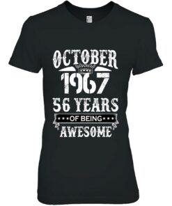 Cute October 1967 56 Years Of Being Awesome Birthday Costume 1 Cute October 1967 56 Years Of Being Awesome Birthday Costume 2