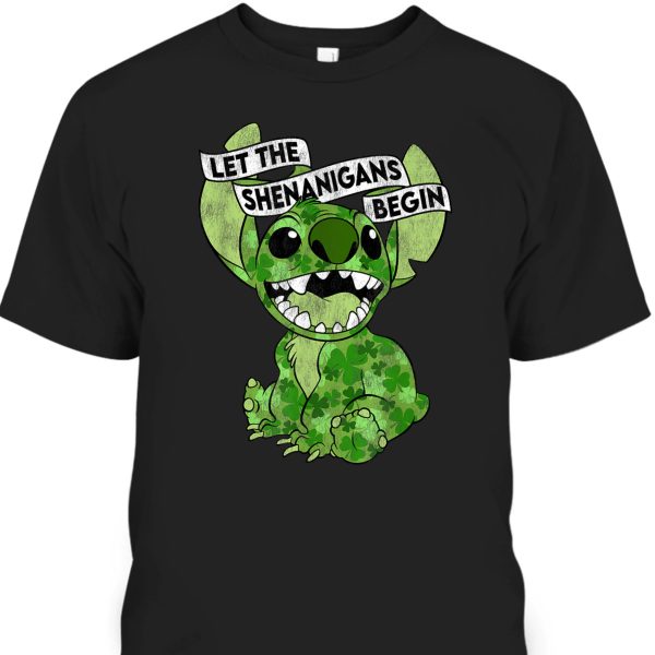 Disney Lilo & Stitch St Patrick’s Day Stitch Shenanigans T-Shirt