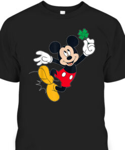 Disney Mickey Mouse Heel Click Shamrock St Patrick's Day T Shirt 2