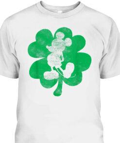 Disney Mickey Shamrock St Patricks Day T Shirt 2