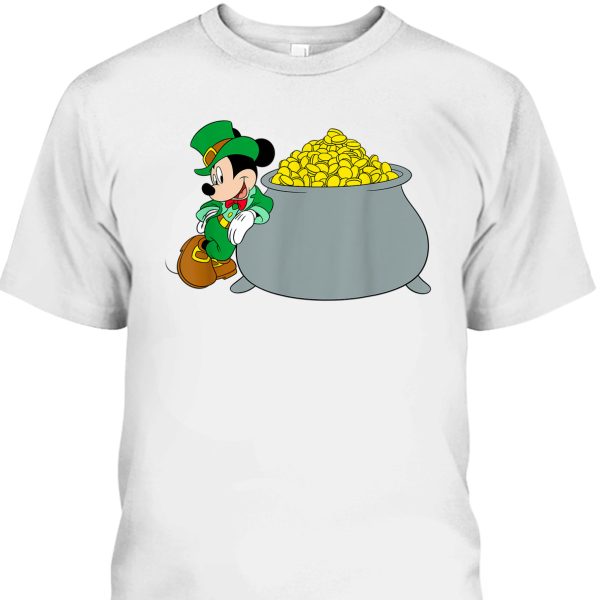 Disney Mickey St Patrick’s Day Pot Of Gold T-Shirt