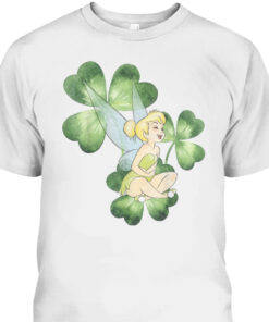 Disney Peter Pan Tinker Bell Clover St Patrick's Portrait T-Shirt 1 Disney Peter Pan Tinker Bell Clover St Patricks Portrait T Shirt 2