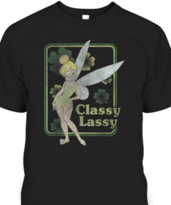 Disney Peter Pan Tinker Bell St Patricks Day Classy Lassy T Shirt 1
