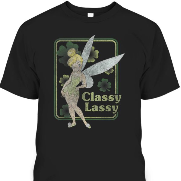 Disney Peter Pan Tinker Bell St Patrick’s Day Classy Lassy T-Shirt