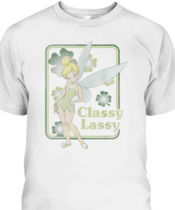 Disney Peter Pan Tinker Bell St Patricks Day Classy Lassy T Shirt 2
