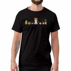 Dog With Plants T-Shirts