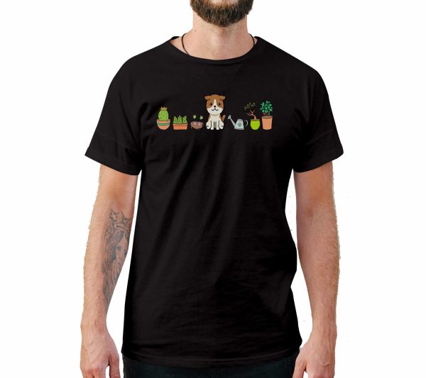 Dog With Plants T-Shirts