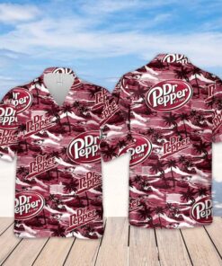 DrPepper Beer Hawaiian Shirt Island Pattern Gift For Beach Holiday 1