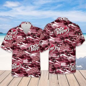 Dr.Pepper Beer Hawaiian Shirt Island Pattern Gift For Beach Holiday