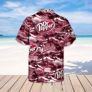 DrPepper Beer Hawaiian Shirt Island Pattern Gift For Beach Holiday 3