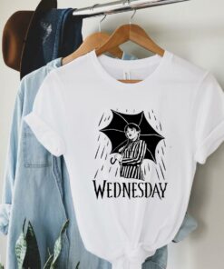 Drawing Wednesday Addams T Shirt 1