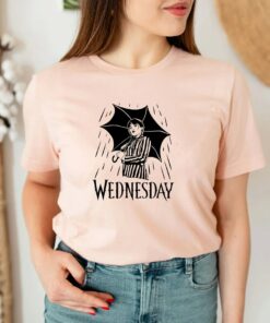 Drawing Wednesday Addams T-Shirt 1 Drawing Wednesday Addams T Shirt 2