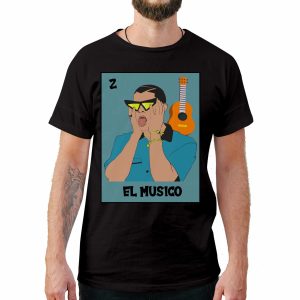 El Musico Loteria Card Style T-Shirt