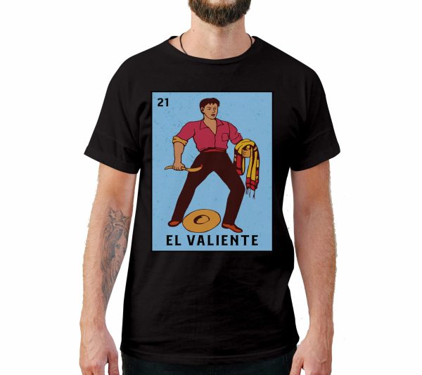 El Valiente Loteria Card Style T-Shirt