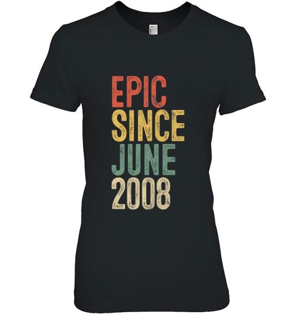 Epic Since June 2008 Kids 14Th Birthday 14 Years Old