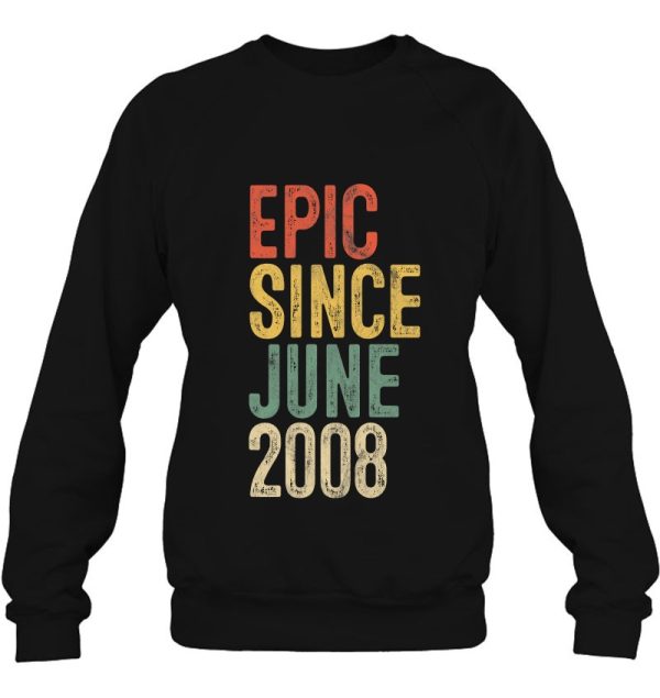 Epic Since June 2008 Kids 14Th Birthday 14 Years Old