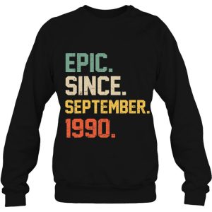 Epic Since September 1990 Shirt 32 Years Old 32Nd Birthday 4