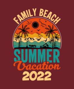 Family Beach Summer Sand Sun Surf 2022 T Shirt 2