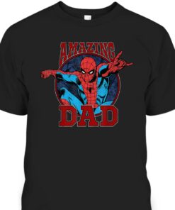 Fathers Day T Shirt Amazing Dad Spider Man Gift For Marvel Fans 1