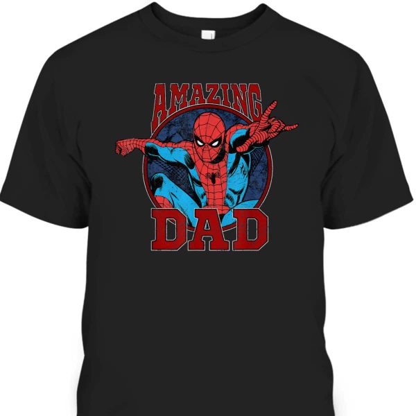 Father’s Day T-Shirt Amazing Dad Spider-Man Gift For Marvel Fans