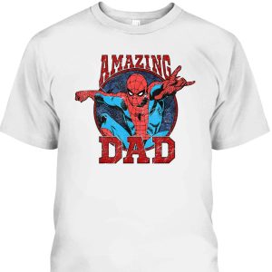 Father’s Day T-Shirt Amazing Dad Spider-Man Gift For Marvel Fans