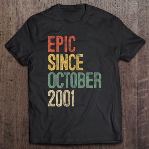 Fun Epic Since October 2001 22Nd Birthday Gift 22 Years Old
