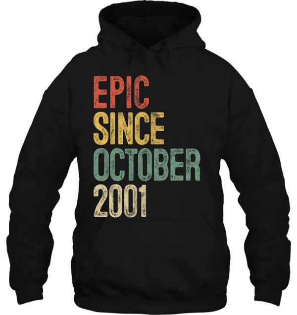 Fun Epic Since October 2001 22Nd Birthday Gift 22 Years Old