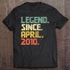 Funny 12 Years Old Shirt Boys Girls Legend Since April 2010 Birthday