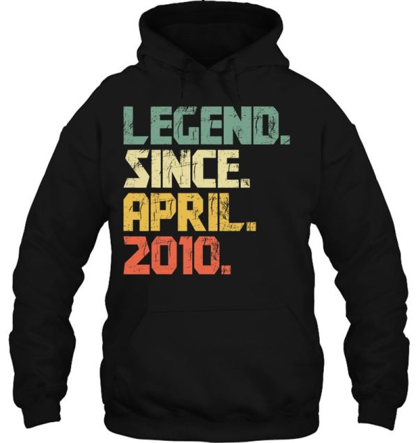 Funny 12 Years Old Shirt Boys Girls Legend Since April 2010 Birthday