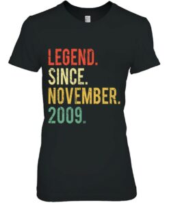Funny 13 Years Old Shirt- Vintage Legend Since November 2009 Birthday 1 Funny 13 Years Old Shirt Vintage Legend Since November 2009 Birthday 2