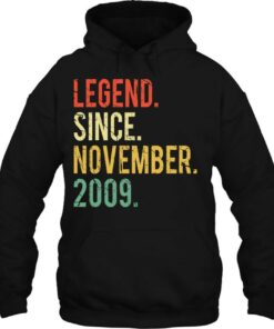 Funny 13 Years Old Shirt- Vintage Legend Since November 2009 Birthday 2 Funny 13 Years Old Shirt Vintage Legend Since November 2009 Birthday 3