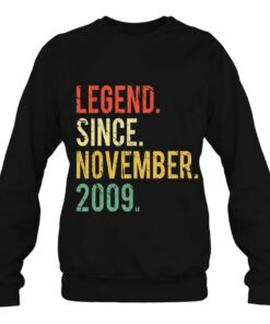 Funny 13 Years Old Shirt- Vintage Legend Since November 2009 Birthday 3 Funny 13 Years Old Shirt Vintage Legend Since November 2009 Birthday 4