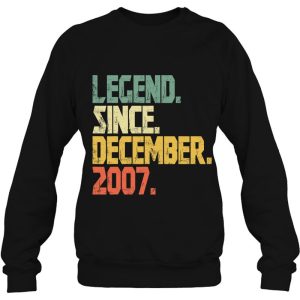 Funny 16 Years Old Shirt Vintage Legend Since December 2007 Retro 4