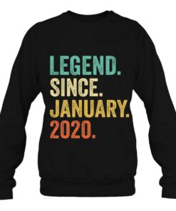 Funny 3 Years Old Legend Since January 2020 3Rd Birthday 4