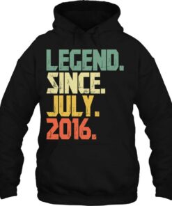Funny 6 Years Old Shirt Boys Girls Legend Since July 2016 Birthday 3