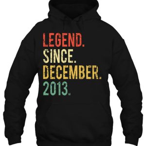 Funny 8 Years Old Shirt Gift Legend Since December 2013 Vintage 3