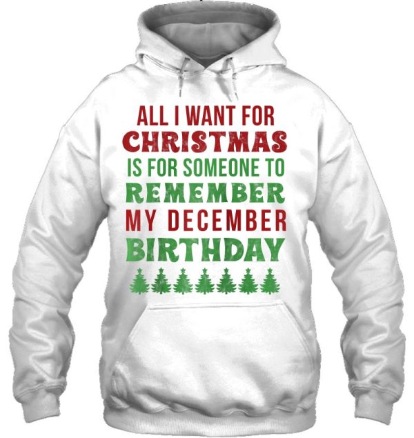 Funny December Birthday Gift Idea Remember My December Bday Raglan Baseball