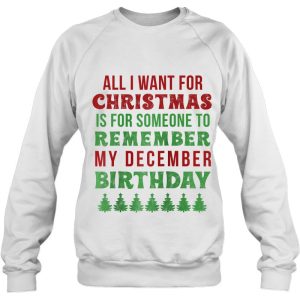 Funny December Birthday Gift Idea Remember My December Bday Raglan Baseball 4