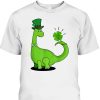 Funny Dinosaur Shamrock St Patrick’s Day T-Shirt