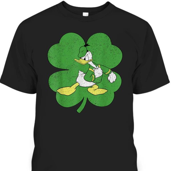 Funny Disney Donald Duck Shamrock St Patrick’s Day T-Shirt