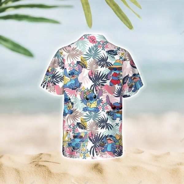 Funny Disney Stitch Hawaiian Shirt Summer Beach Gift