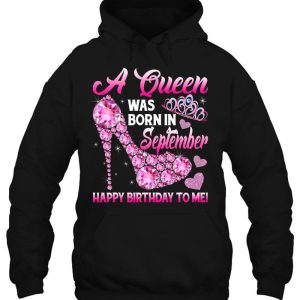 Funny High Heel A Queen Was Born In September Happy Birthday 3